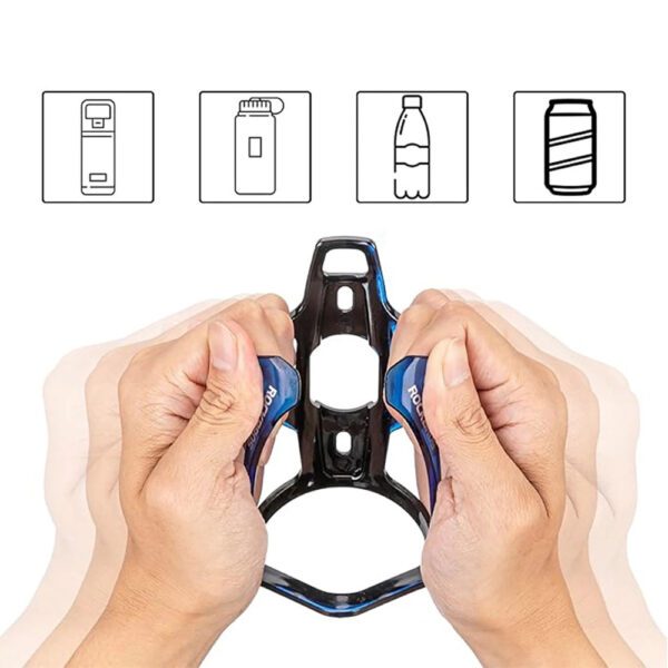 204330_2 Rockbros FK338 Bike Bottle Holder - Black and Blueeng
