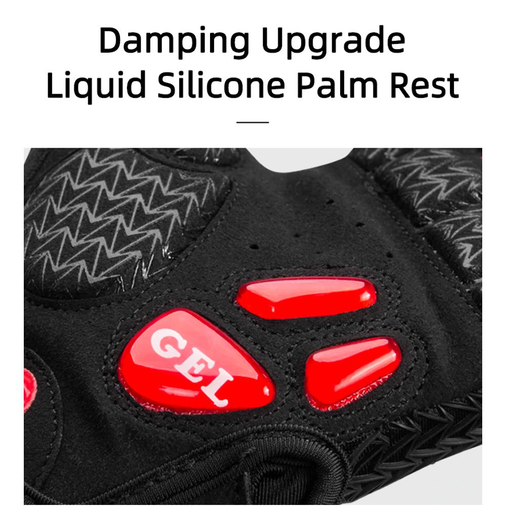 204331_2 Rockbros S169BR XXL cycling gloves with gel inserts - black and redeng