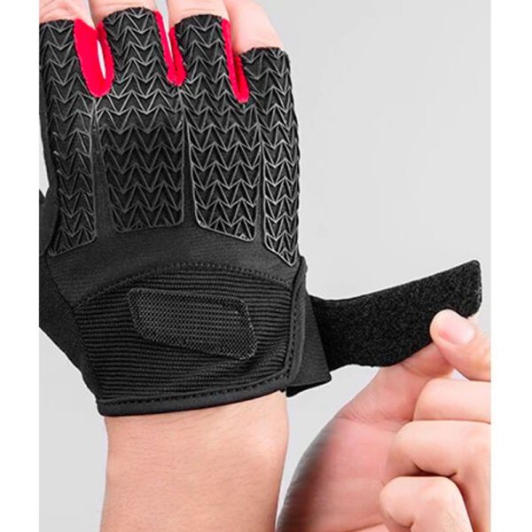 204331_9 Rockbros S169BR XXL cycling gloves with gel inserts - black and redeng