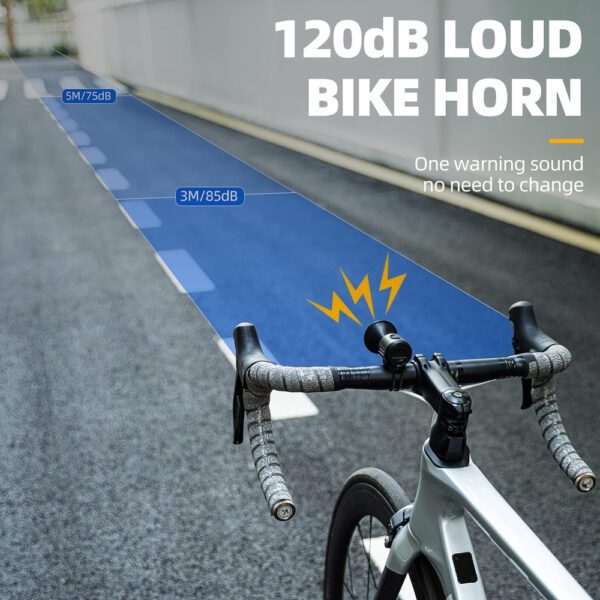 204334_4 Rockbros 34210002001 electronic bicycle bell - blackeng