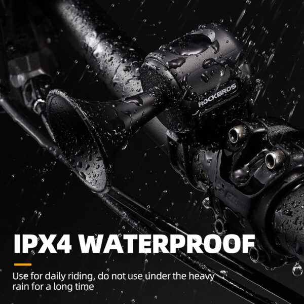 204334_5 Rockbros 34210002001 electronic bicycle bell - blackeng