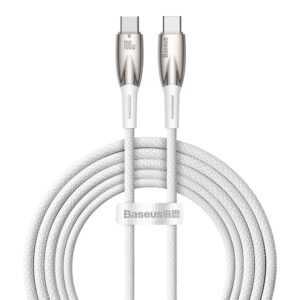 Baseus CADH000802 USB-C - USB-C PD cable 100W 5A 480Mb/s 2m - whiteeng