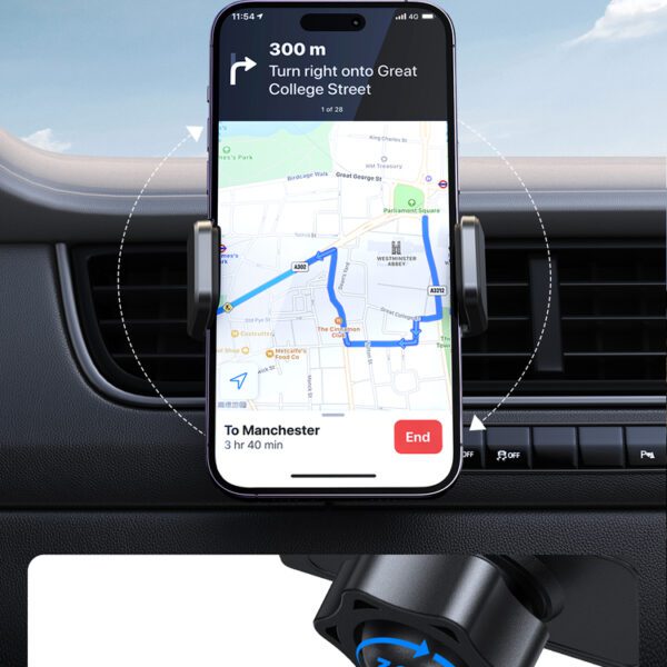 204360_9 Joyroom car phone holder for air vent black (JR-ZS377)eng