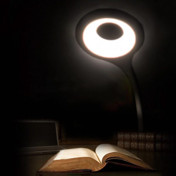 Mini Wozinsky Wireless LED Reading Lamp with Clip + USB-C Cable - Blackeng