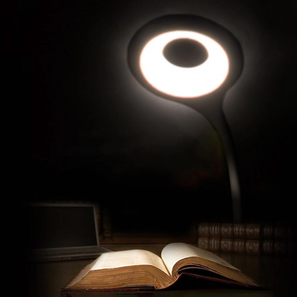 Mini Wozinsky Wireless LED Reading Lamp with Clip + USB-C Cable - Blackeng