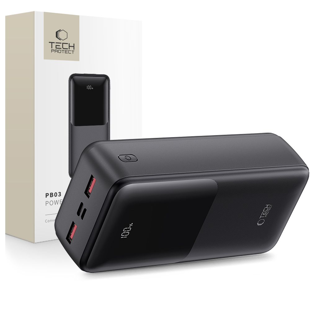 CREATOR: gd-jpeg v1.0 (using IJG JPEG v62), quality = 80 Powerbank Tech-Protect PB03 30000mAh 22.5W - blackeng