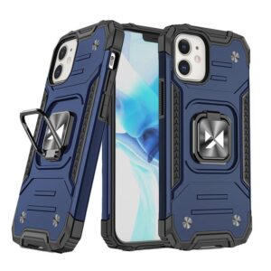 Wozinsky Ring Armor case for iPhone 14 Plus armored cover magnetic holder ring blueeng