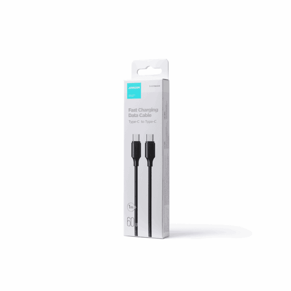 204557_3 Joyroom Long-Lasting Series A9 USB-C / USB-C PD QC cable 60W 3A 1m - blackeng