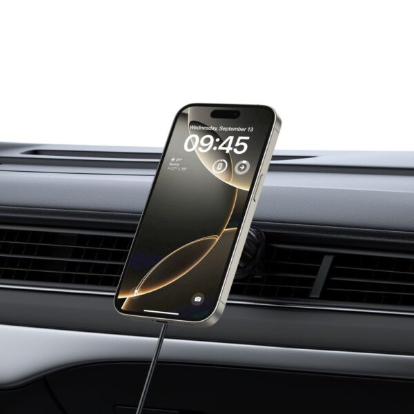 CREATOR: gd-jpeg v1.0 (using IJG JPEG v62), quality = 80 Tech-Protect mm15W-V5 Magnetic MagSafe Car Holder for Cockpit/Windshield/Air Vent - Blackeng