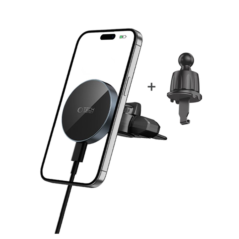 CREATOR: gd-jpeg v1.0 (using IJG JPEG v62), quality = 80 Tech-Protect mm15W-V5 Magnetic MagSafe Car Mount for Air Vent/CD Slot - Blackeng