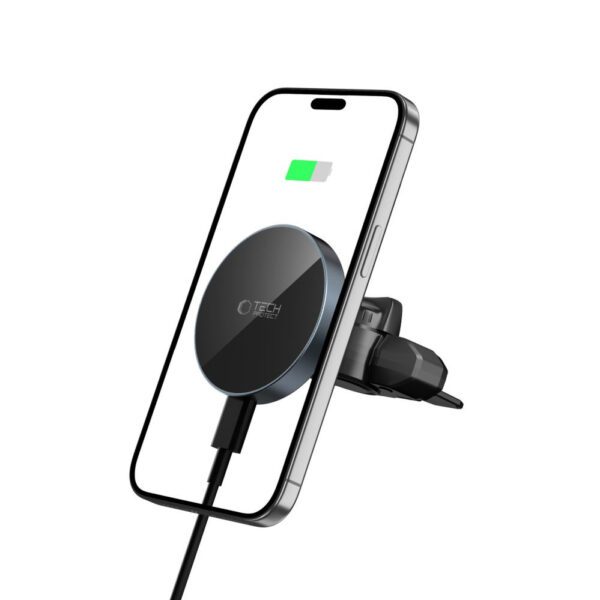 CREATOR: gd-jpeg v1.0 (using IJG JPEG v62), quality = 80 Tech-Protect mm15W-V5 Magnetic MagSafe Car Mount for Air Vent/CD Slot - Blackeng