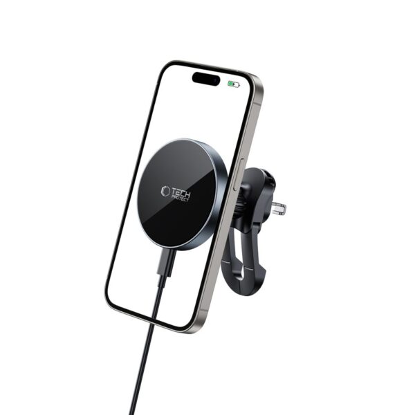 Tech-Protect mm15W-V5 Magnetic MagSafe Car Air Vent Mount - Blackeng