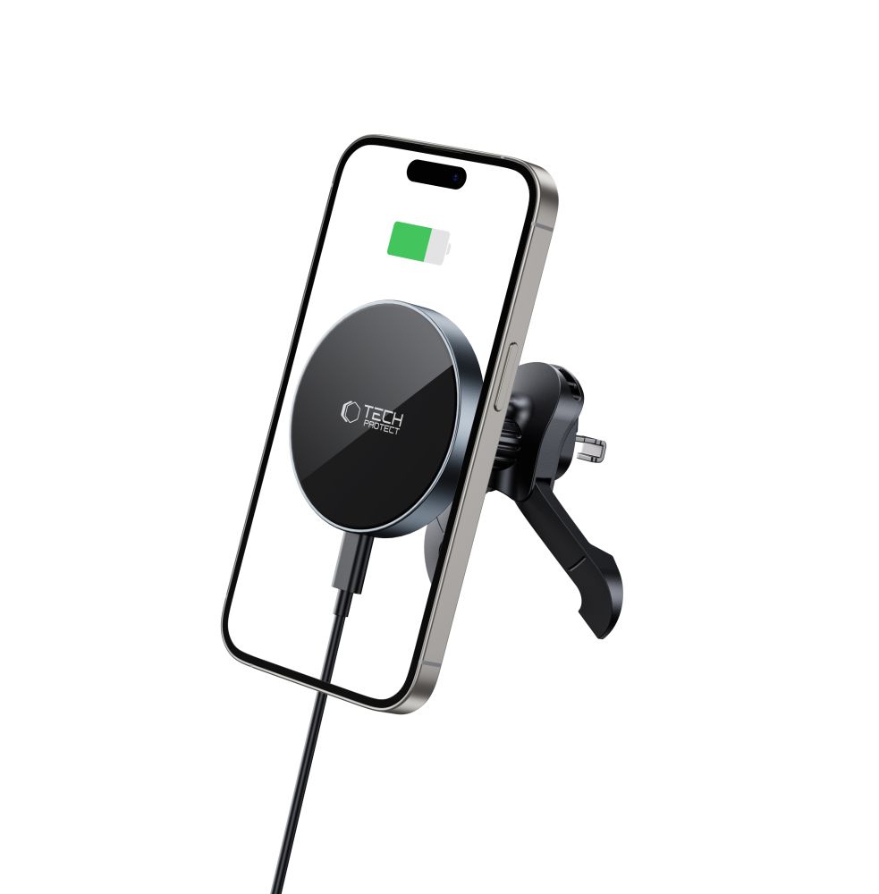 Tech-Protect mm15W-V5 Magnetic MagSafe Car Air Vent Mount - Blackeng