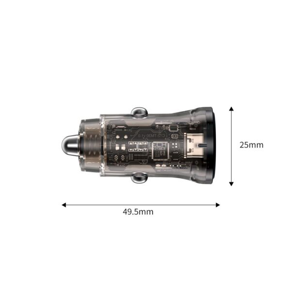Tech-Protect CC01 45W 2-Port USB-A / USB-C Car Charger - Blackeng