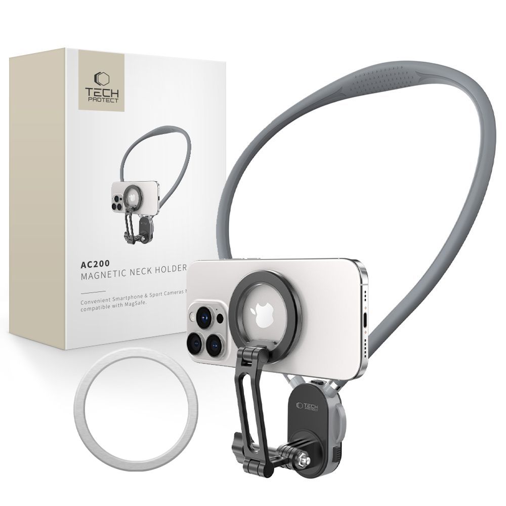 CREATOR: gd-jpeg v1.0 (using IJG JPEG v62), quality = 80 Tech-Protect AC200 Magnetic MagSafe Mount for Phone, GoPro, DJI - Grayeng