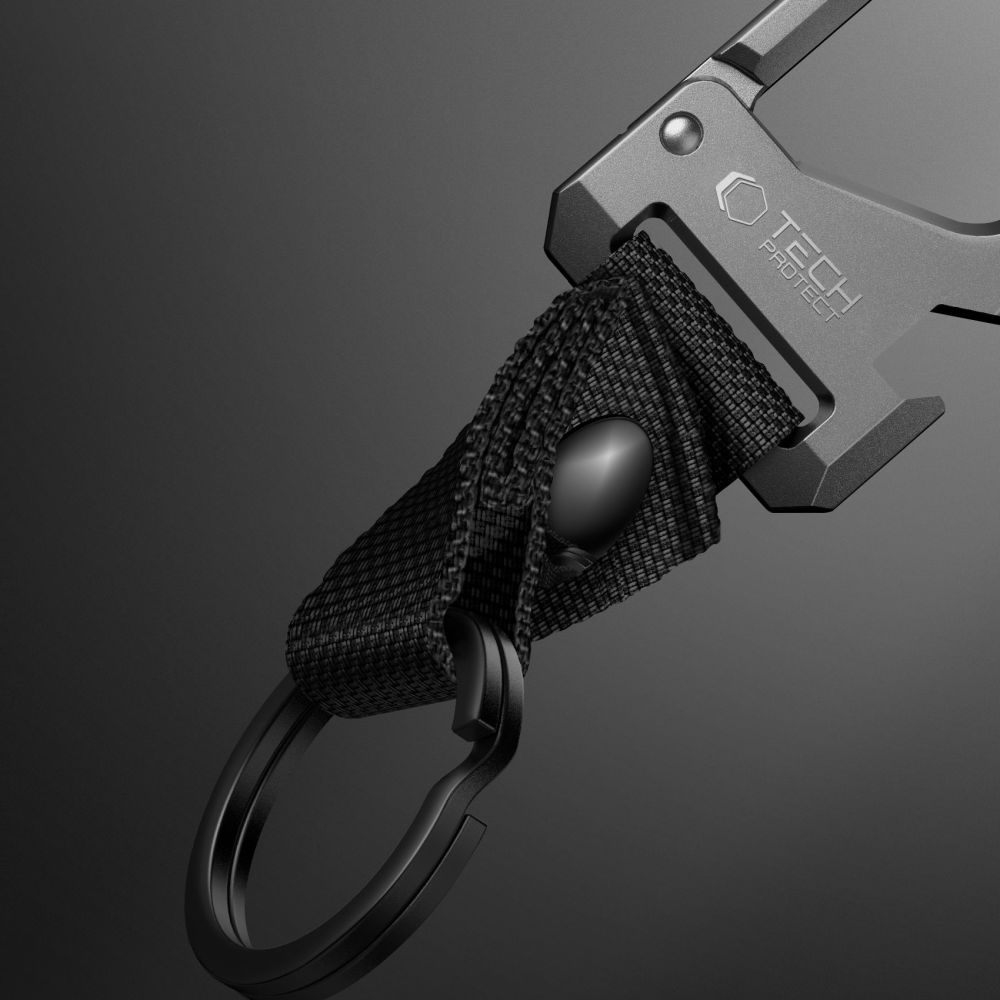 Tech-Protect Slidelock Keychain - Black and Grayeng
