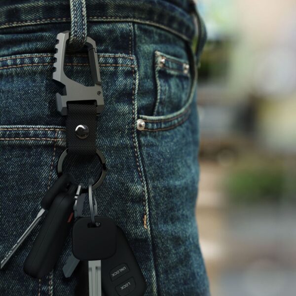 Tech-Protect Slidelock Keychain - Black and Grayeng