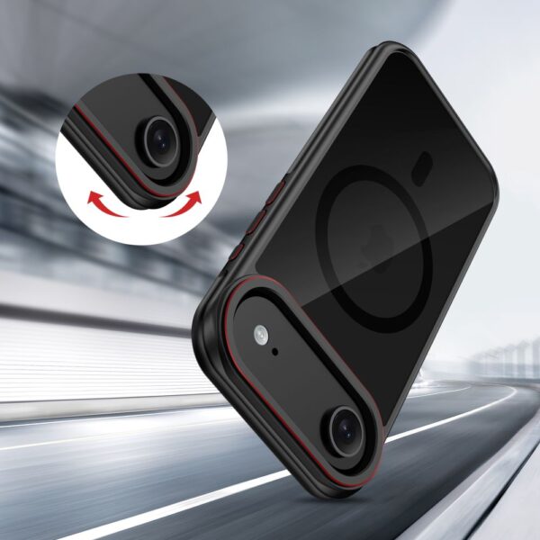 Tech-Protect MagHybrid MagSafe Case for iPhone Air - Black and Redeng