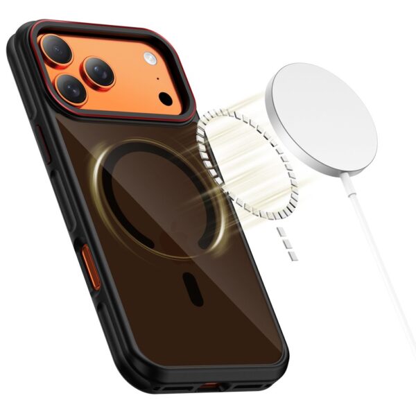 Tech-Protect MagHybrid MagSafe Case for iPhone 17 Pro - Black and Redeng