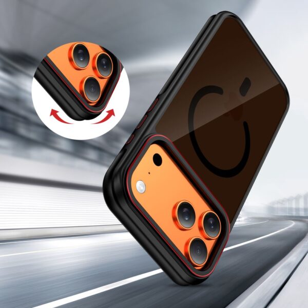 Tech-Protect MagHybrid MagSafe Case for iPhone 17 Pro - Black and Redeng