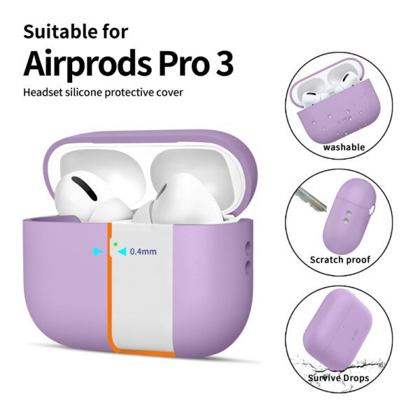 Tech-Protect Silicone Case for AirPods Pro 3 - Purpleeng
