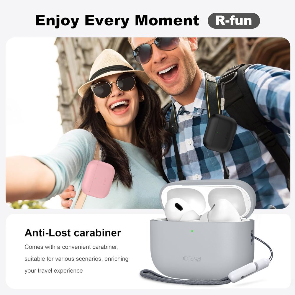 Tech-Protect Silicone Case for AirPods Pro 3 - Purpleeng