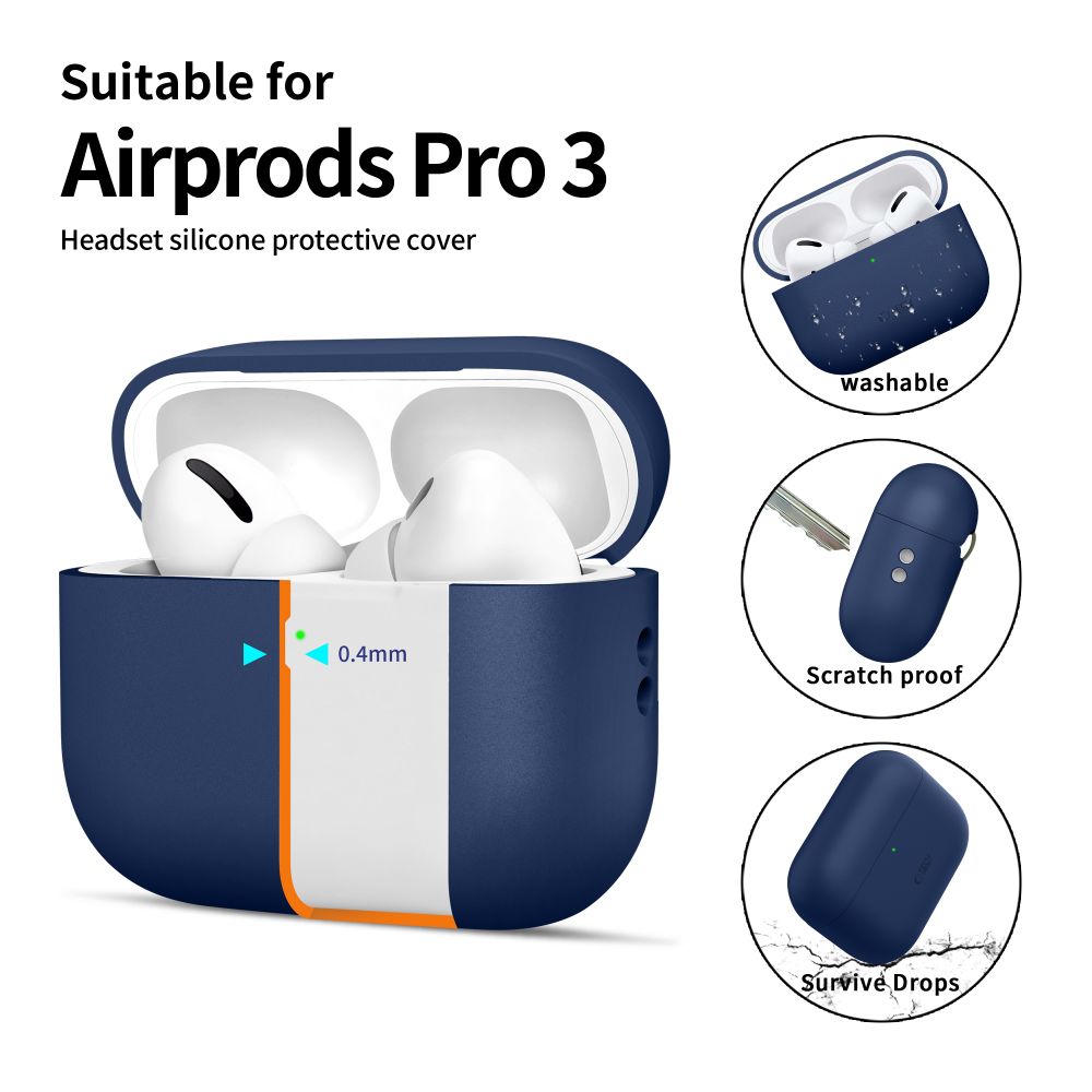 Tech-Protect Silicone Case for AirPods Pro 3 - Navy Blueeng