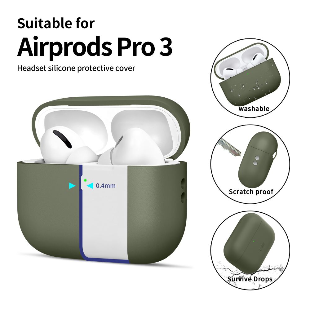 Tech-Protect Silicone Case for AirPods Pro 3 - Greeneng