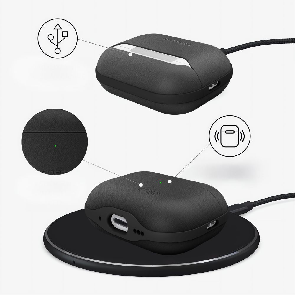 Tech-Protect NaturalFit Case for AirPods Pro 3 - Blackeng