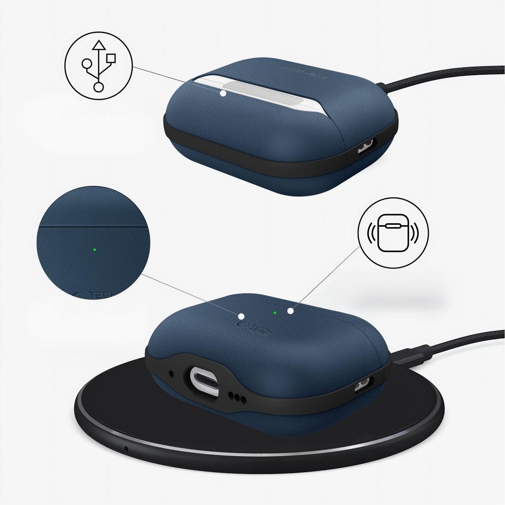 Tech-Protect NaturalFit Case for AirPods Pro 3 - Navy Blueeng