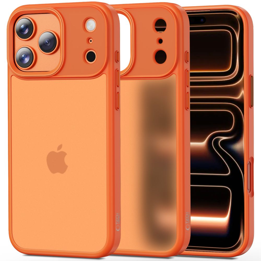 Tech-Protect MagMat case for iPhone 17 Pro - orange and matteeng