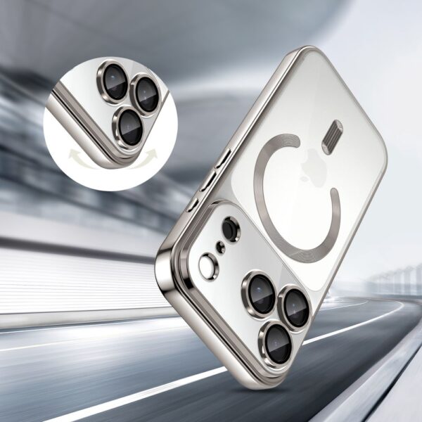 CREATOR: gd-jpeg v1.0 (using IJG JPEG v62), quality = 80 Tech-Protect MagFlex MagSafe Case for iPhone 17 Pro Max - Clear Silvereng