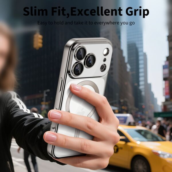 CREATOR: gd-jpeg v1.0 (using IJG JPEG v62), quality = 80 Tech-Protect MagFlex MagSafe Case for iPhone 17 Pro Max - Clear Silvereng