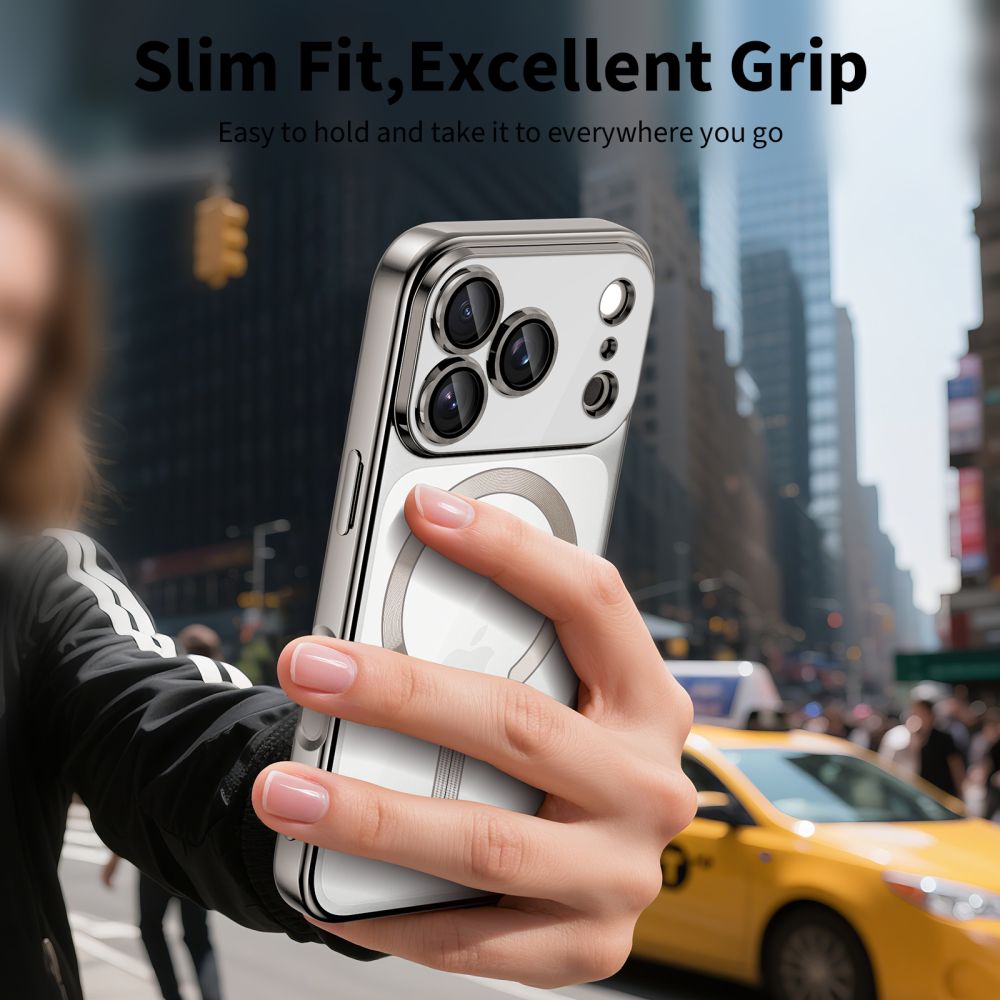 Tech-Protect MagFlex MagSafe case for iPhone 17 Pro - transparent silvereng