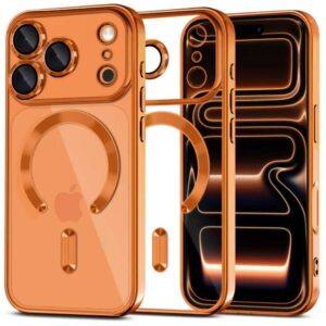 Tech-Protect MagFlex MagSafe Case for iPhone 17 Pro - Transparent Orangeeng