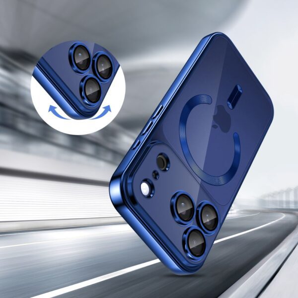 Tech-Protect MagFlex MagSafe Case for iPhone 17 Pro - Clear Navy Blueeng