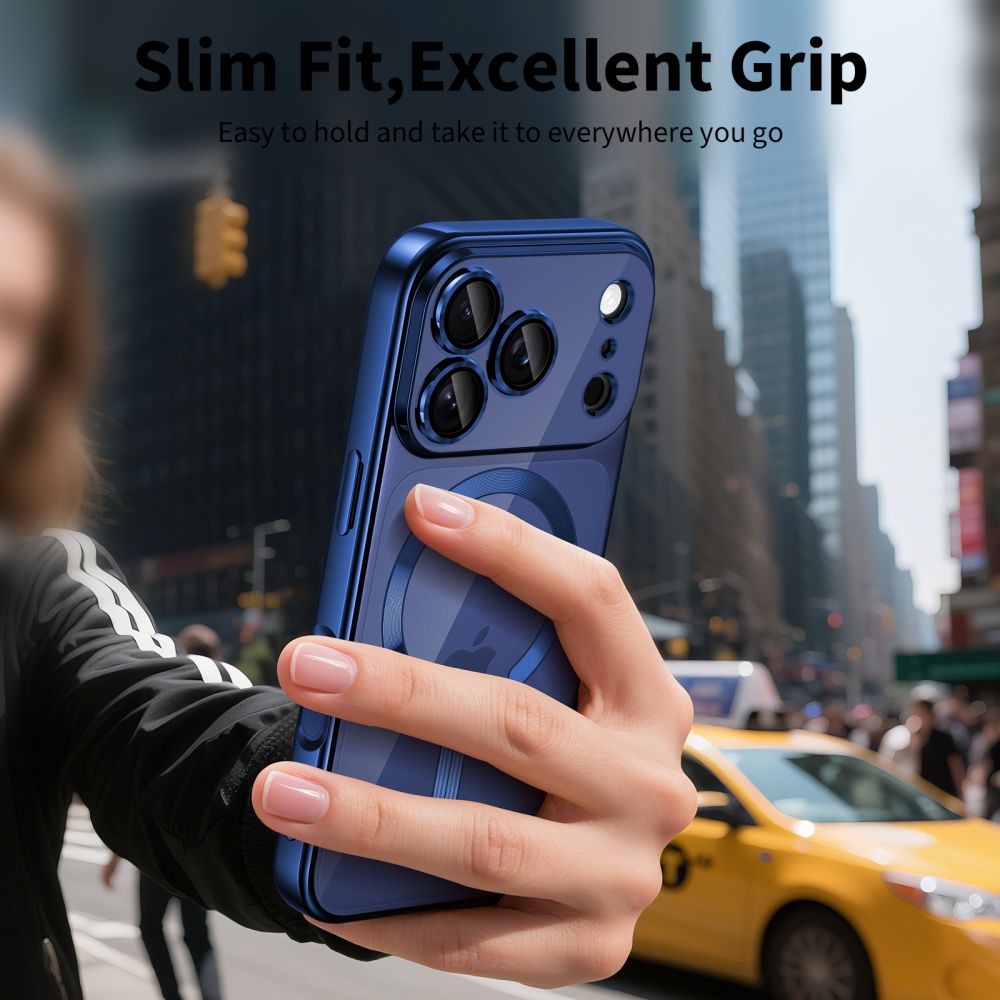 Tech-Protect MagFlex MagSafe Case for iPhone 17 Pro - Clear Navy Blueeng