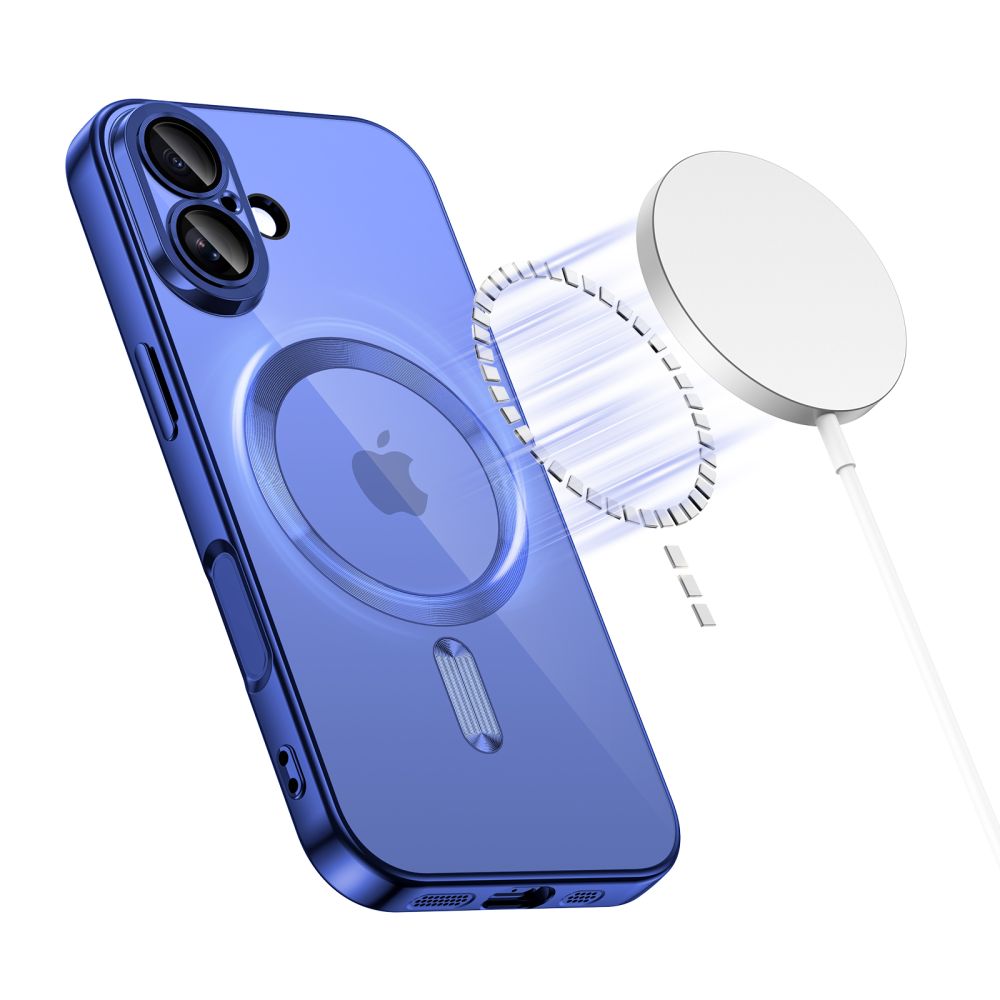 Tech-Protect MagFlex MagSafe Case for iPhone 17 - Clear Navy Blueeng