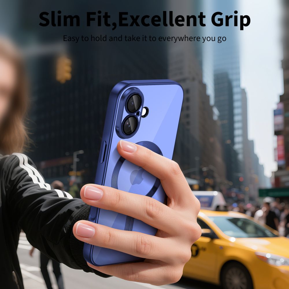 Tech-Protect MagFlex MagSafe Case for iPhone 17 - Clear Navy Blueeng