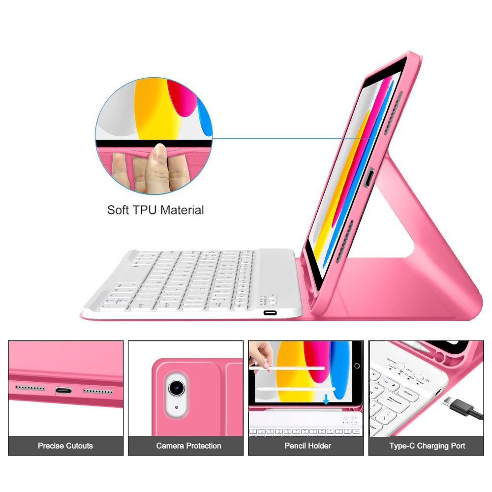 Tech-Protect SC Pen Case for iPad 10.9” 10 / 2022 / 11” 11 / 2025 - Pinkeng