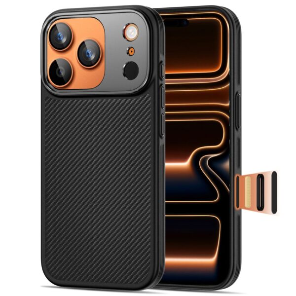 Tech-Protect Kevlar Aramid MagSafe case for iPhone 17 Pro Max - blackeng