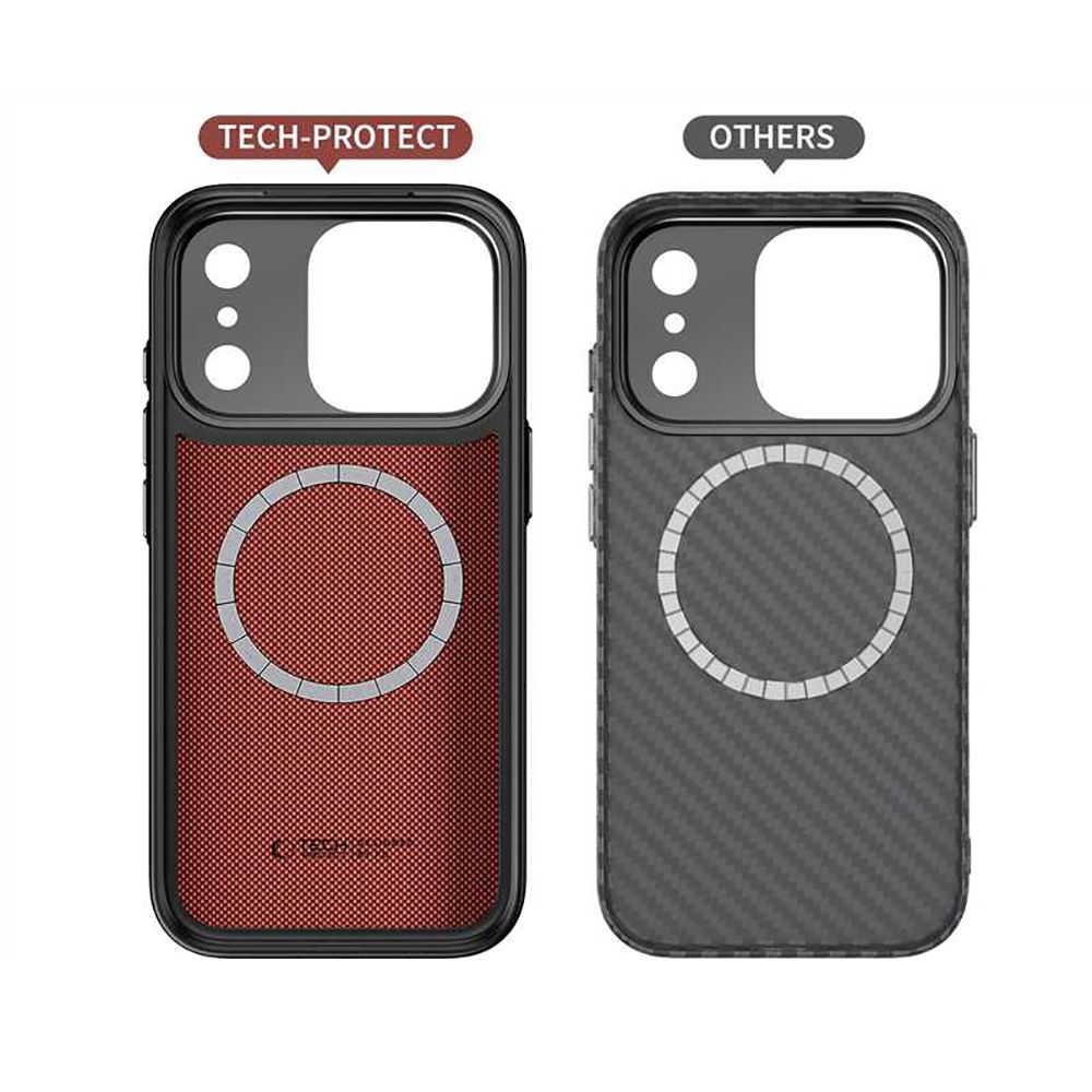 Tech-Protect Kevlar Aramid MagSafe case for iPhone 17 Pro - blackeng