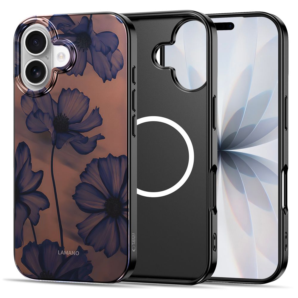 Tech-Protect Lamano MagSafe case for iPhone 17 - brown-purpleeng