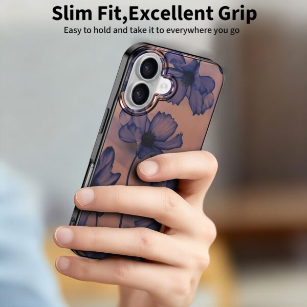 Tech-Protect Lamano MagSafe case for iPhone 16 - brown-purpleeng