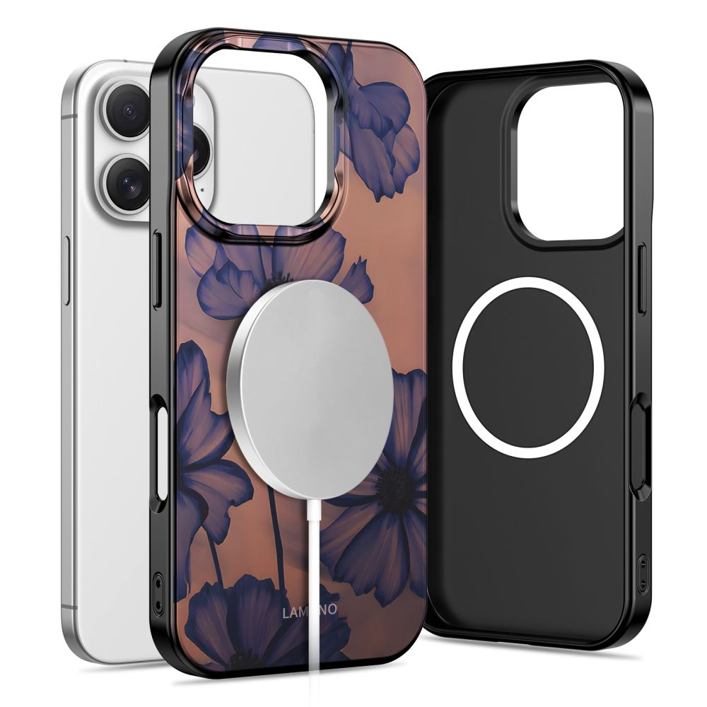 Tech-Protect Lamano MagSafe case for iPhone 16 Pro - brown-purpleeng