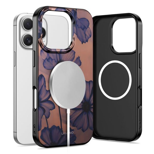 Tech-Protect Lamano MagSafe case for iPhone 16 Pro Max - brown-purpleeng