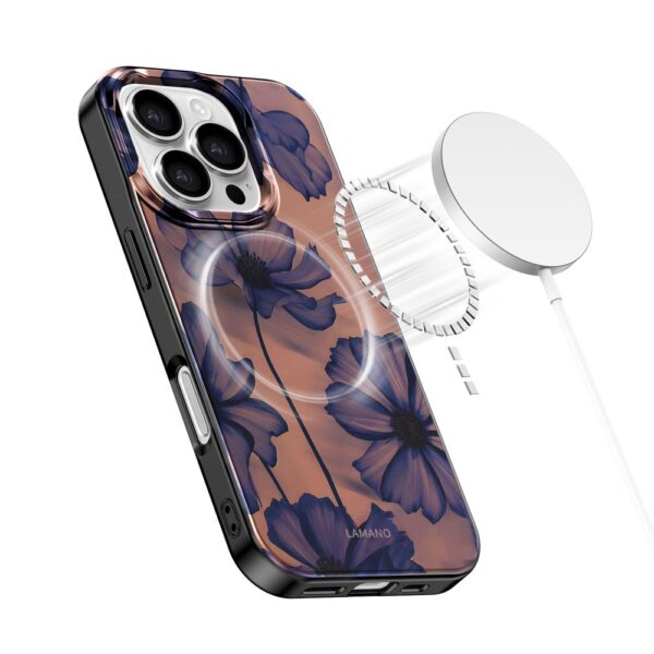 Tech-Protect Lamano MagSafe case for iPhone 16 Pro Max - brown-purpleeng