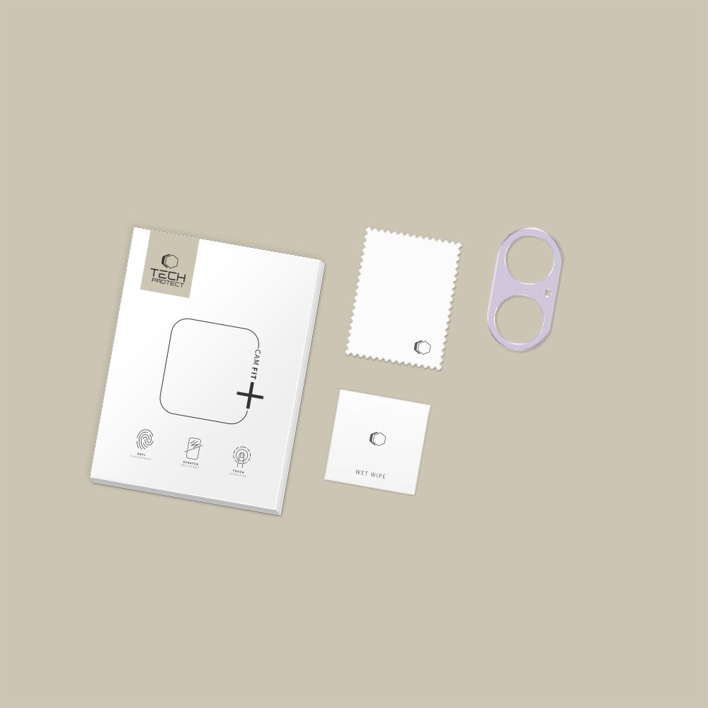 Tech-Protect Camalloy Fit+ Camera Glass for iPhone 17 - Purpleeng