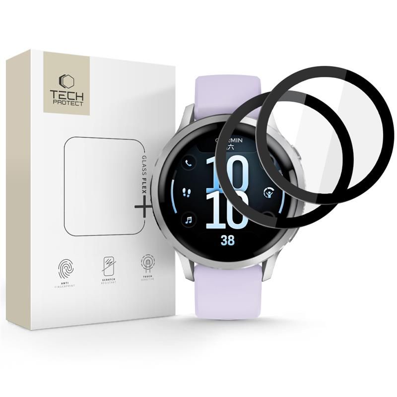Tech-Protect Glass Flex+ 2-pack for Garmin Venu 4 41mm - blackeng