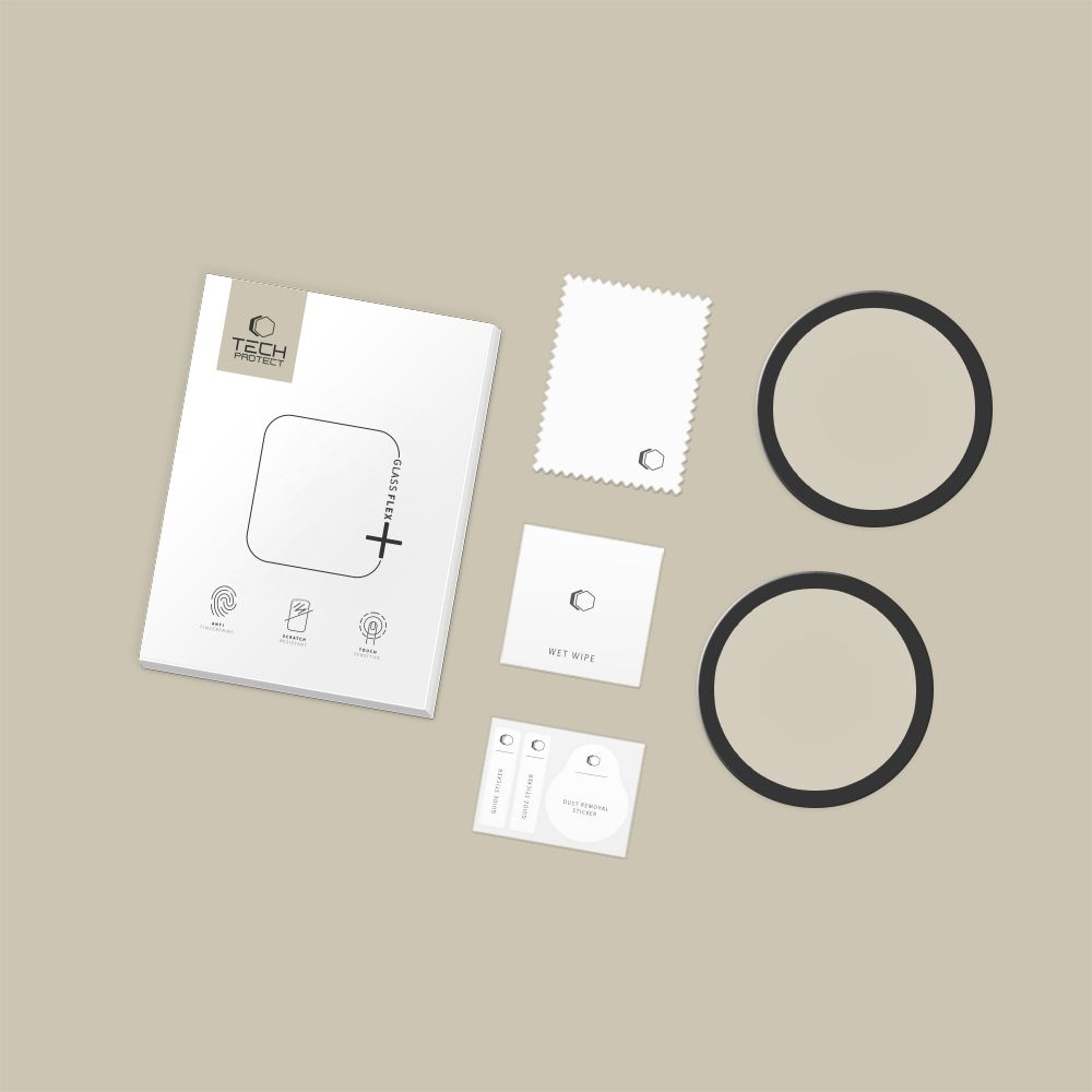 Tech-Protect Glass Flex+ 2-pack for Garmin Venu 4 41mm - blackeng